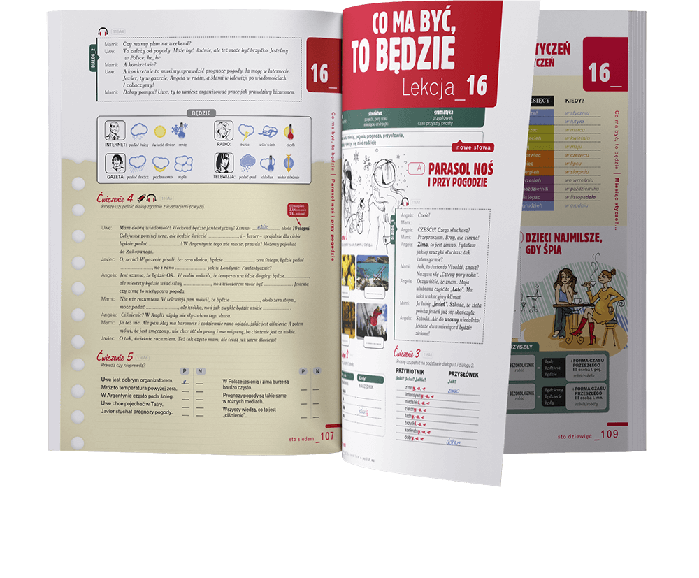 POLSKI krok po kroku - podręcznik, część 1 - rozkładówka