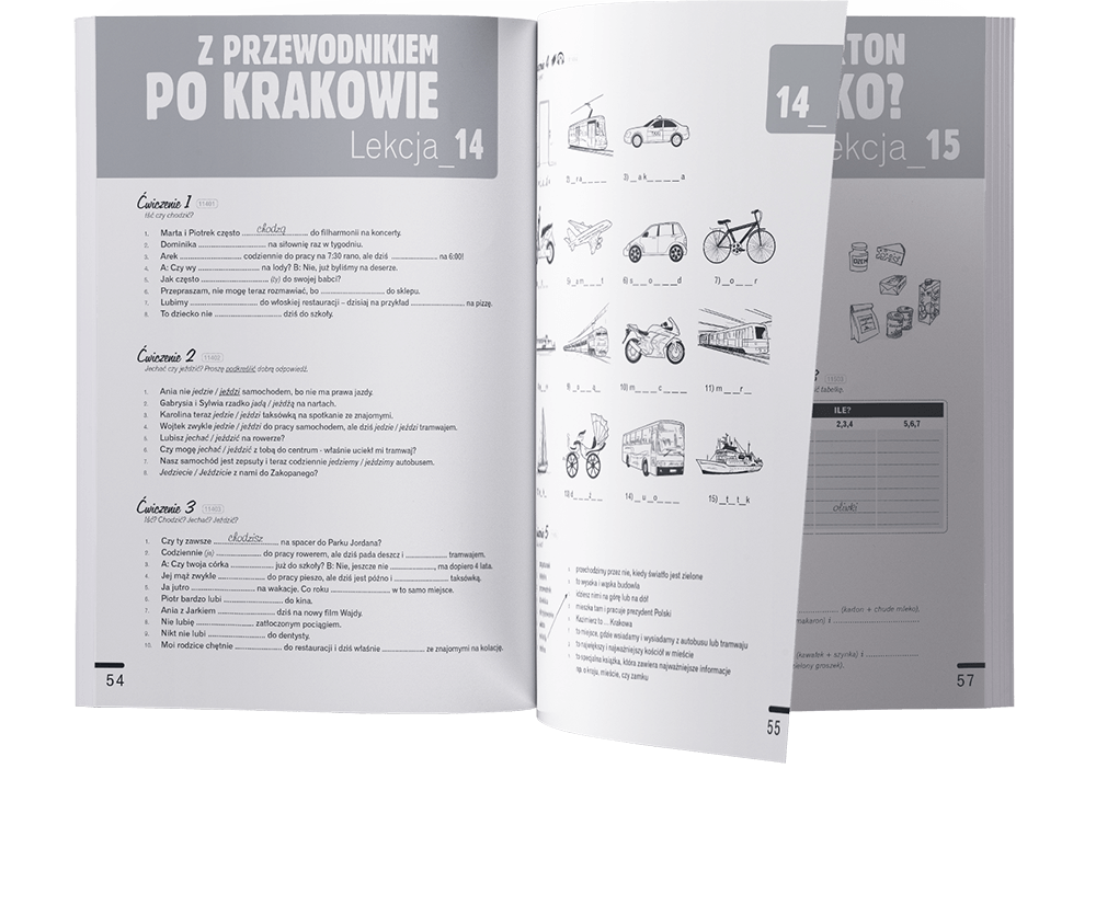 POLSKI krok po kroku - zeszyt ćwiczeń, część 1 - rozkładówka