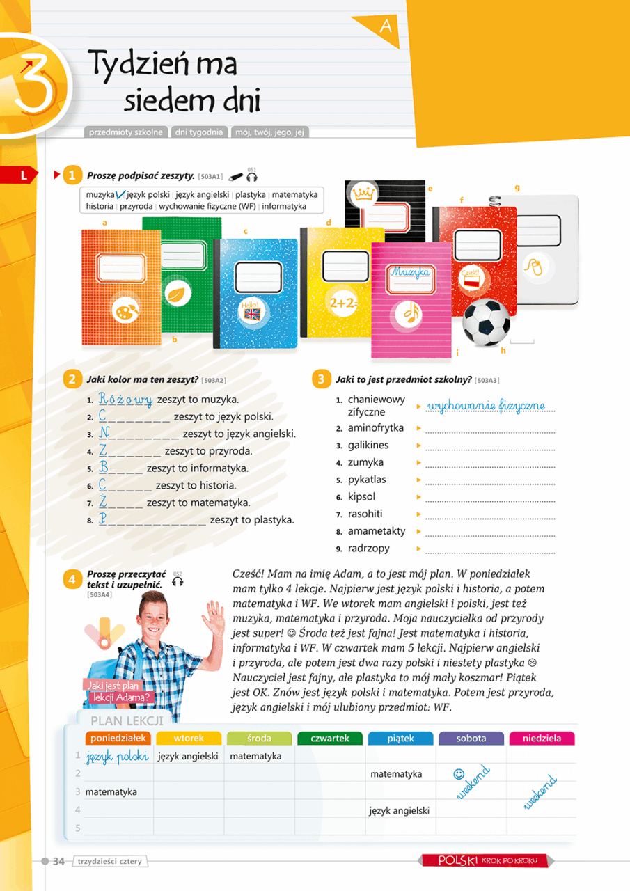 POLSKI krok po kroku junior - podręcznik, część 1 - GLOSSA Publishing