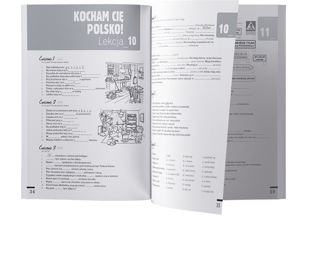 POLSKI krok po kroku - zeszyt ćwiczeń, część 2 - rozkładówka