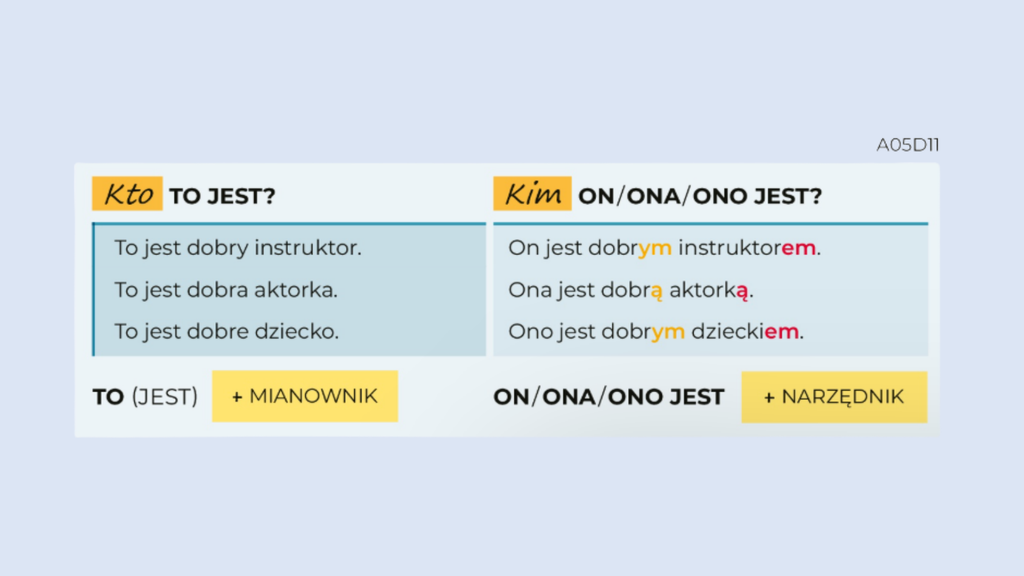 narzędnik w jpjo